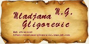 Mlađana Gligorević vizit kartica